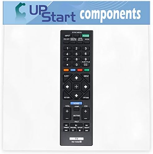 Substituição de controle remoto RM-YD092 de 2 pacote-compatível com a Sony KDL40R471A 40 Diag. TV HDTV LED