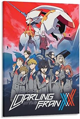 Cartazes de anime Darling in the Franxx Poster Art Posters de Arte da parede Decoração de lona Tela Impressão