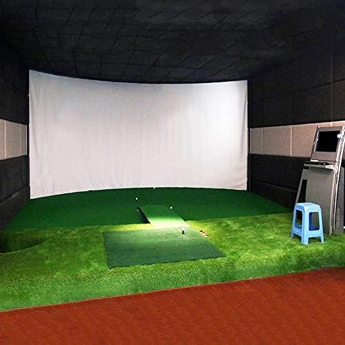 Zlxdp Golf Ball Simulator Impact Exibição Tela de projeção de projeção de pano branco material