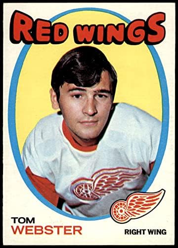 1971 Topps 78 Tom Webster Detroit Red Wings NM Red Wings