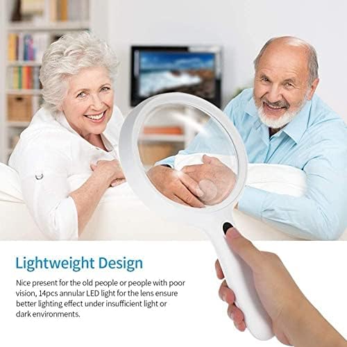 LED LED LED de lupa portátil com lupa de mão clara de luz de mão super alta de alta clareza