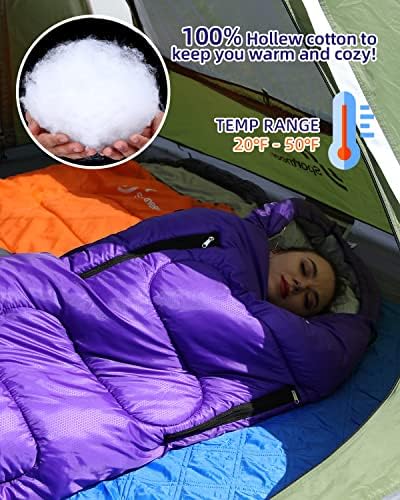 Bolsa de dormir, Sportneer vestível XL Sacos de dormir para adultos com zíper de zíper de braço Sacos de dormir