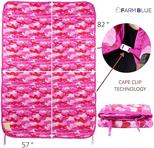 Fazenda Blue Blue Pink Camar Camping Militar Camping - Woobie Blanket Poncho Liner - Para equipamentos de