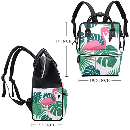 Flamingo Tropical Palm Jungle Monstera sai da mochila laptop Mackpack School School, Backpack