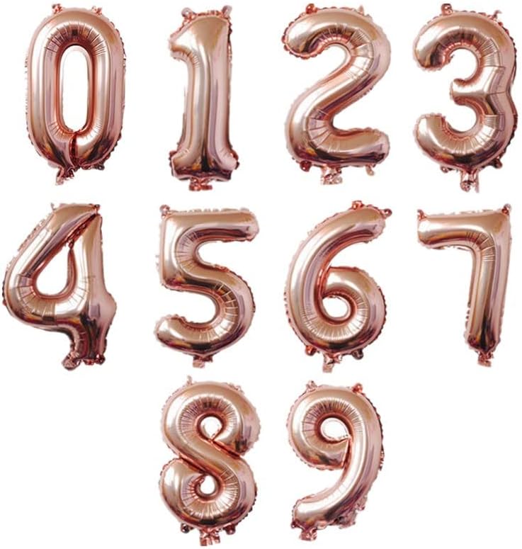 40 polegadas de ouro rosa balão jumbo dígito mylar foil helium balões para festa de aniversário celebração