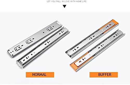 Hardware de porta deslizante 10 - 22 slides de aço inoxidável de aço inoxidável, trilho de gaveta