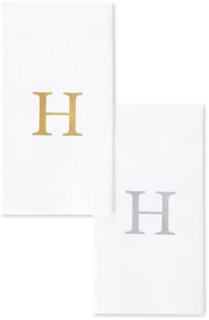 Ah American Homestead Lettered Disposable Hand Toalhas - Monograma Toalhas de mão para casamento, banheiro