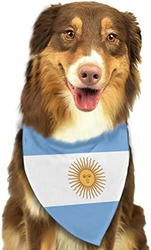 Dog Bandanas Flag da Argentina Pet Bandana Sengh Triangle Bibs Acessórios de lenço para cães gatos