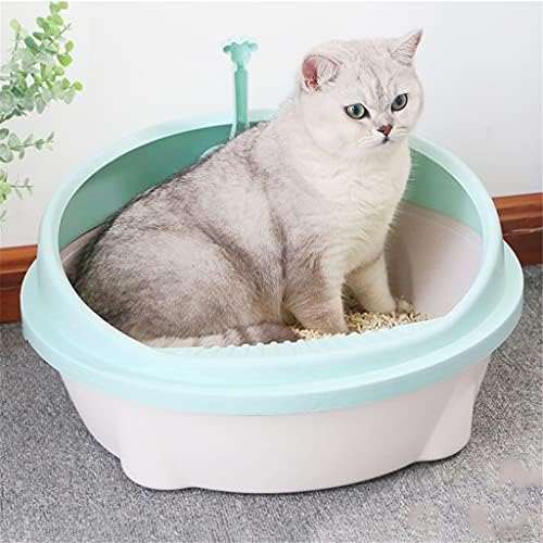 Lepsjgc Pet Banheiro Pedpan Caixa de areia de plástico Anti Splash CATS CATAS DE LIMTE CATOS Bandeja de cachorro