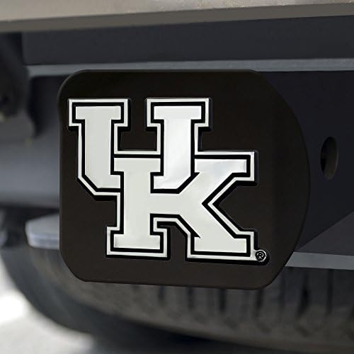 Fanmats 21033 Kentucky Wildcats Black Metal Hitch Tampa com emblema de metal cromado 3D