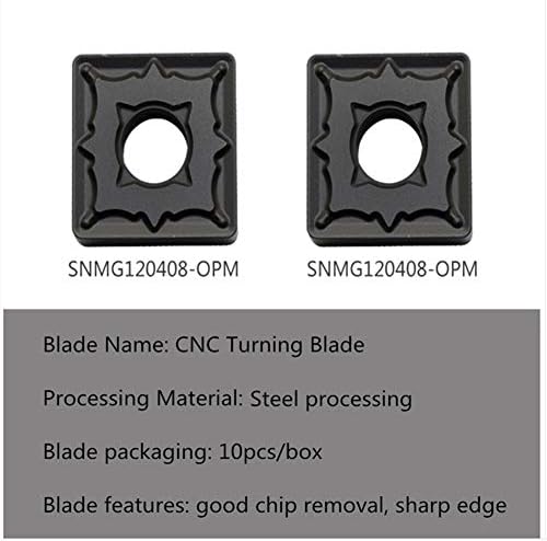 10pcs CNC Carbide insere SNMG120408-OPM OC2125 para processamento de aço