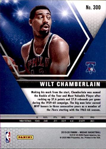 2019-20 Panini Mosaic 300 Wilt Chamberlain Philadelphia 76ers MVP Basketball Card