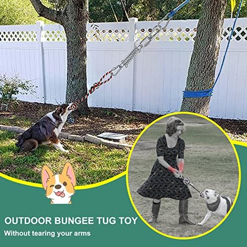 Lamba de lambida para cães de cachorro e bungee bungee solo brinquedo suspenso