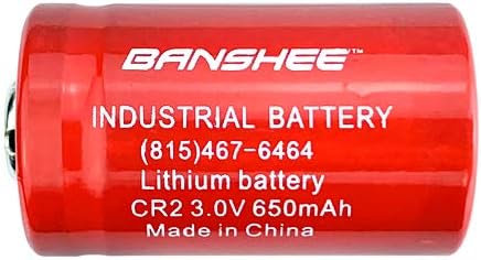 Substituição de Banshee para Lithium 650MAH 3V CR2 DLCR EL1CR2 CR15H270 BATHER - 2 PACK