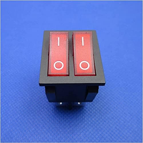 Interruptor de balancim 2pcs botão de balanço interruptor duplo para aquecedor de óleo mais quente 6