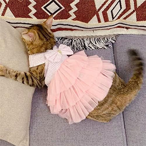 Roupas de gato listrado aecbuy primavera vegetão de roupas macias roupas de gatinho vestido de gatinho