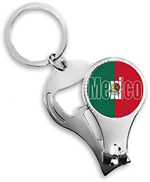México Country Flag Nome da unha Nipper anel de chave Chain Bottle Abridor de garrafa Clipper