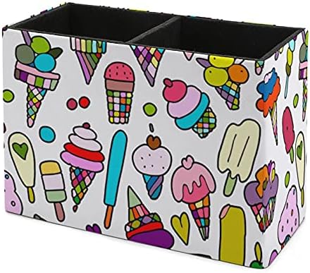 Nudquio Summer é sorvete PU CALEY LAPIST LAPISTO REMOTO Organizador da caixa de contêiner para escritório