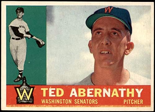 1960 TOPPS 334 TED ABERNATHY Senadores de Washington NM senadores