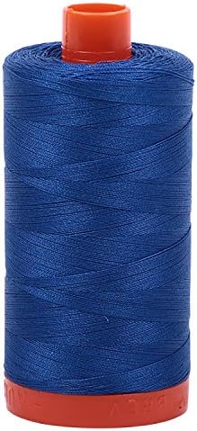 Aurifil Cotton Mako 50wt 1300m 3-Pack: LT Turqueise + Wedgewood + Med Blue