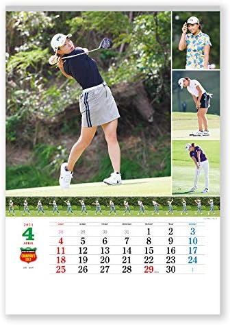 Calendário japonês Novo Japão Calendário 2021 Campeão Montado com parede Campeões Golf NK129