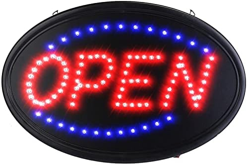 LED SIGN Open para negócios, liderou sinais de neon para vitrines e portas de loja, salão de café, restaurante,