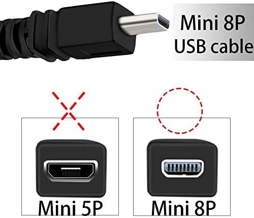BRST 3,3ft USB Computer Data Sync Cable Mord para Pentax Optio Câmera I-USB7 I-USB 7