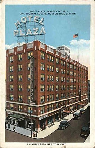 Hotel Plaza - Journal Square, Hudson Tube Station Jersey City, New Jersey Original Antique Postcard