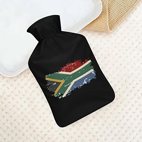 Bandeira da África do Sul vintage garrafa de água quente 1000 ml com tampa macia Removável Saco de