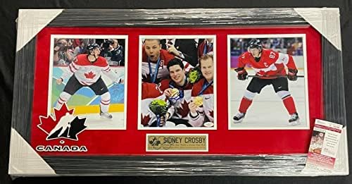 Sidney Crosby assinou e emoldurou 2010 Team Canada Photo JSA CoA Tamanho 33x17 - Fotos autografadas