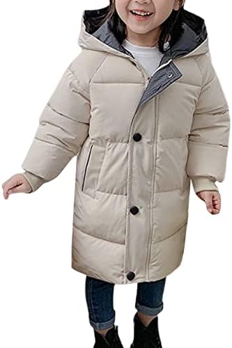 Arssm bebê menino menina jaqueta de soprador longa casaco quente e com capuz de inverno garotas de roupas grossas