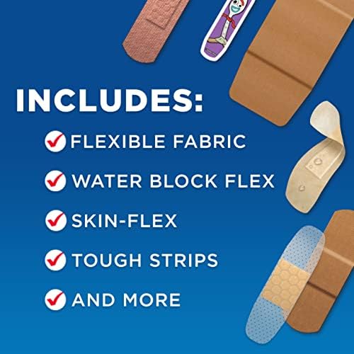 Pacote de variedades de família de bandagem de bandagem em tamanhos variados com bloco de água e