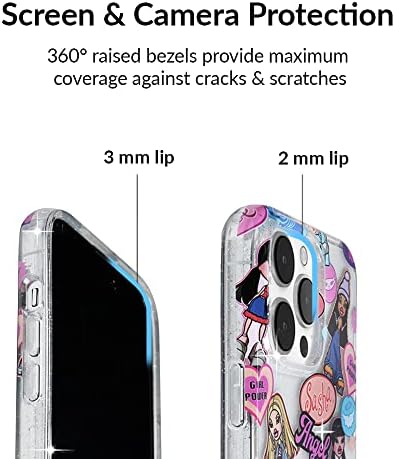 Caviar de veludo x Bratz projetado para iPhone 14 Pro Max Case for Women [8ft Drop Tested] Cenas de telefone de