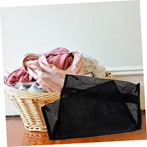 Zerodeko 32 PCs Bolsa de lavanderia preta para delicados Sacos de lavagem de lavagem de malha Bolsas de lavagem