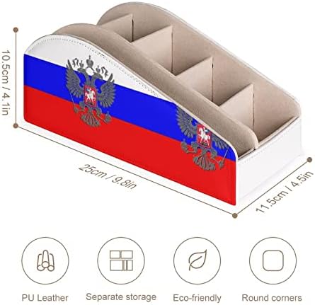 Russian Eagle emblem Bandeira TV TV Remoto Titulares Organizador Caixa de Lápis de Lápis de Lápis Caddy