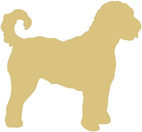 Golden Doodle Cutout inacabado a madeira cachorrinho de cachorro abrigo animal