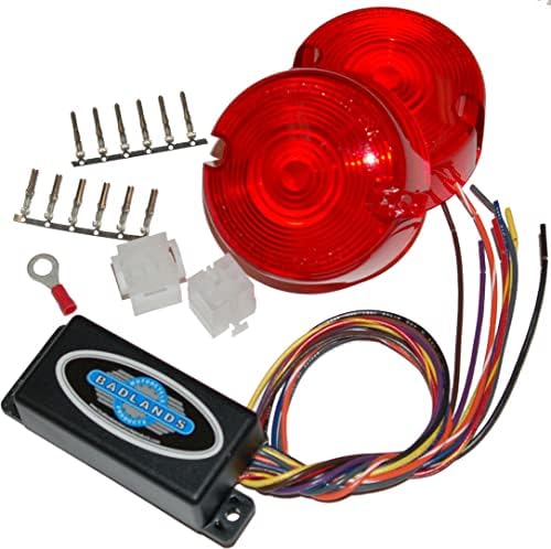 Illuminador plug-in de produtos M/C Badlands com lente vermelha-Ill-02-RL-B