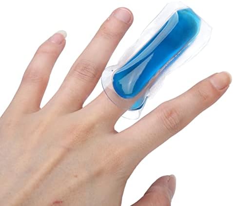 Pacote de gelo de dedos, 3,1 polegadas de dedão de dedão de dedão de gelo terapia quente e fria reutilizável