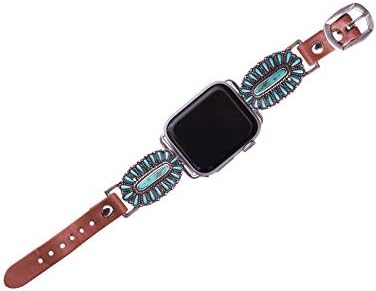 44mm/42mm Compatível para Apple Watch Series 5, Série 4 Versão grande, delicada banda de relógio de turquesa