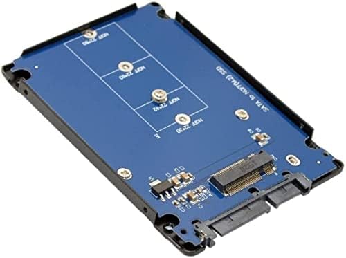 M.2 NGFF SATA SSD a 2,5 polegadas SATA3.0 Gabinete SSD, conector do adaptador de conversão com dissipação de calor
