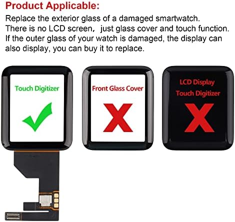 Kit de reparo de reposição de digitalizador de lentes de vidro frontal Swark Incluir Connector Compatível com Apple
