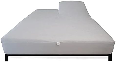 Impermeável 32-34 Split Top Cal King Mattress Protector para cama ajustável Bambu macio Terry Flex