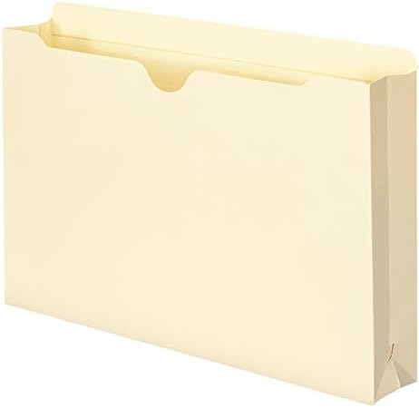 Jaqueta de arquivo Smead, guia reta reforçada, expansão de 2 , tamanho legal, manila, 50 por caixa