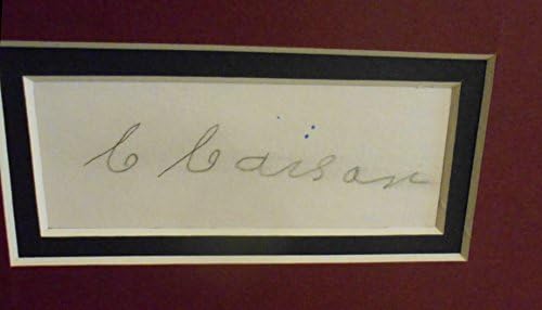 Christopher Kit Carson Autograph, assinado C. Carson