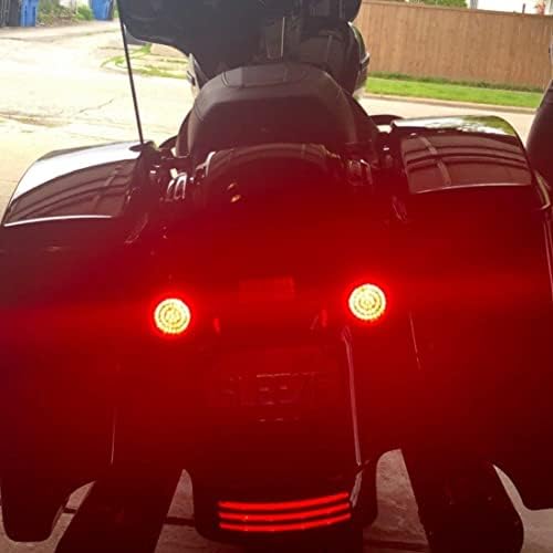 Luzes de águia 8748rts -s 2 LED traseiro sinais com luzes de halo e luzes de freio para motocicletas