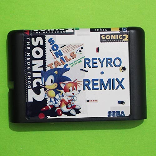 Sonic 2 Remix Remix de 16 bits MD Card para Sega Mega Drive para Genesis-ntsc-J