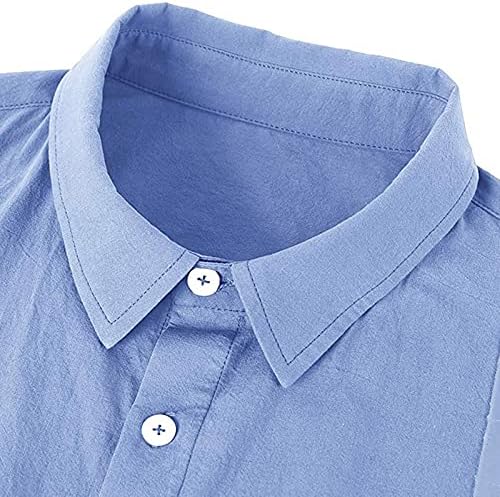 Camisa de algodão masculina casual havaiano praia t camisetas botão de lapela para baixo de bordado sólido camisa