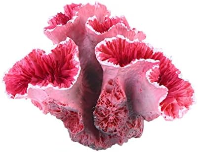 N/A Coral de decoração de aquário, plantas artificiais de coral de polirresina vermelha, paisagem de tanque de