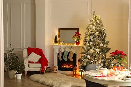 Tesouros de Caroline CK3833CS Black Shepherd Mastiff Mix Martle Tree Christmas Christmas Stock, lareira pendurada