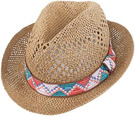 Homens de palha fedoras mulheres verão trilby chapéu étnico panamá chapéu de sol curto chapéu de viagem de praia